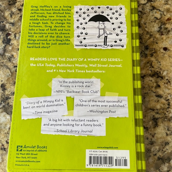 ❤️ DIARY OD A WIMPY KID HARD LUCK HARDCOVER - Picture 4 of 5